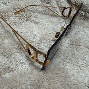 Gold and Black Designer Sunglasses